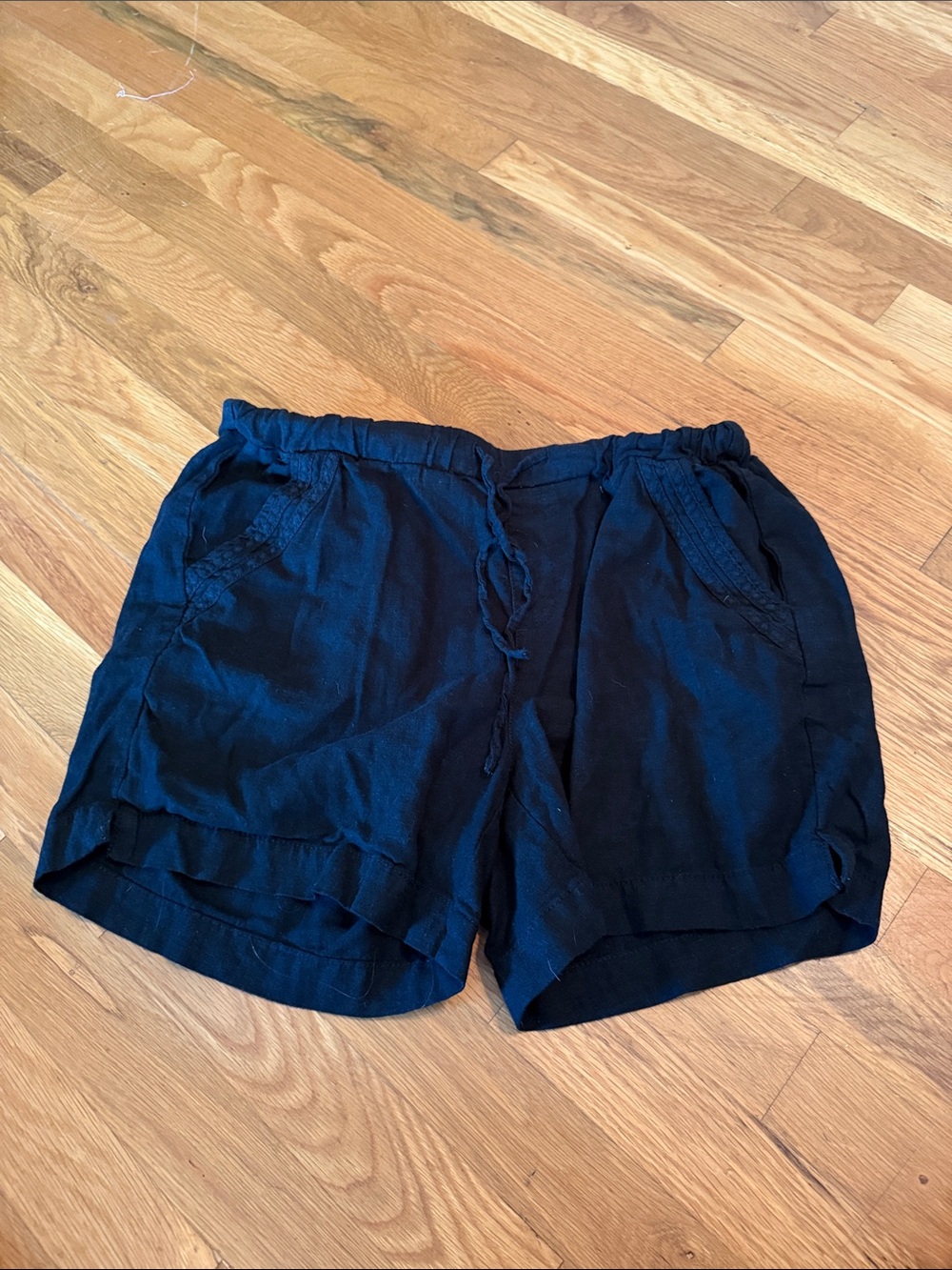Briggs New York Black Elastic Drawstring Bermuda Shorts
